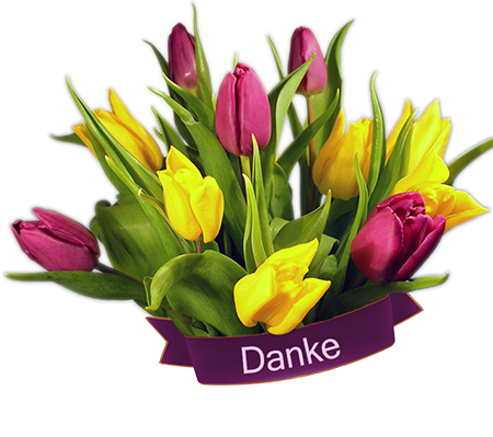 Tulpen für die Unterstützer